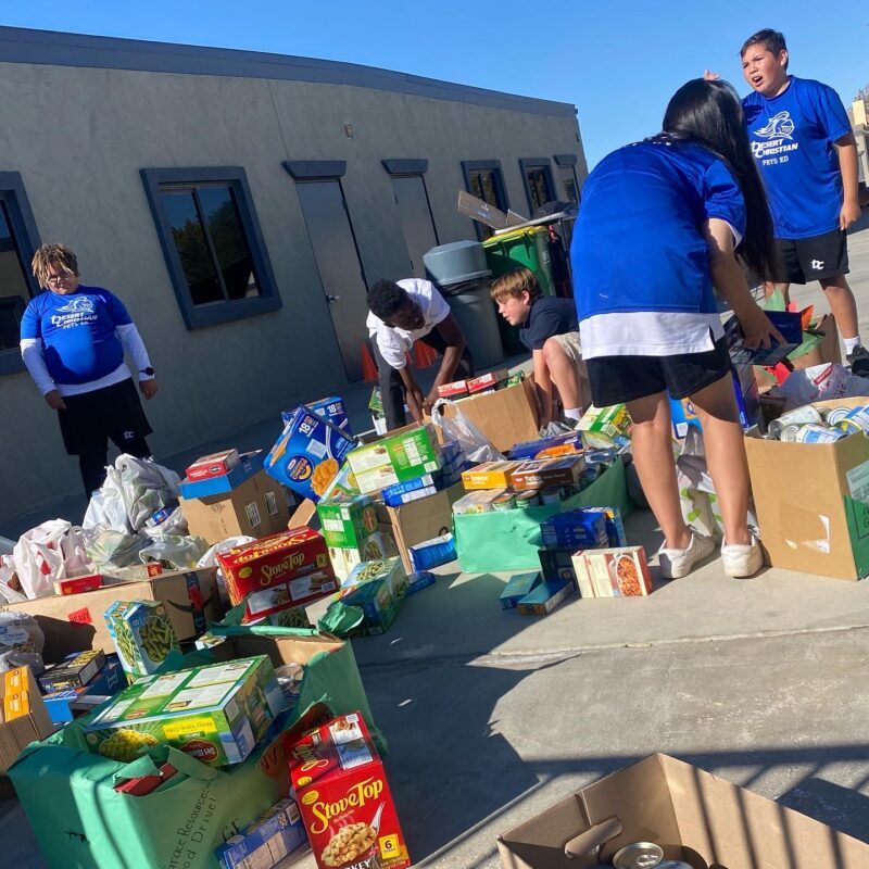 A close-up of a child with wet, curly hair being playfully held by an adult in a pool setting, with a blurred background.